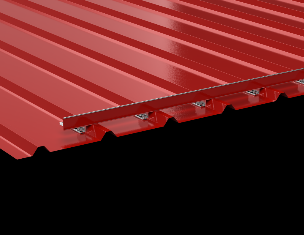 S-5! ColorGard on an exposed-fastener metal roof