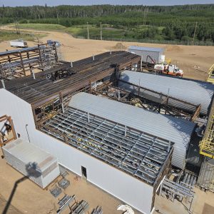 Field operations building complex – main building structural steel and panel installation